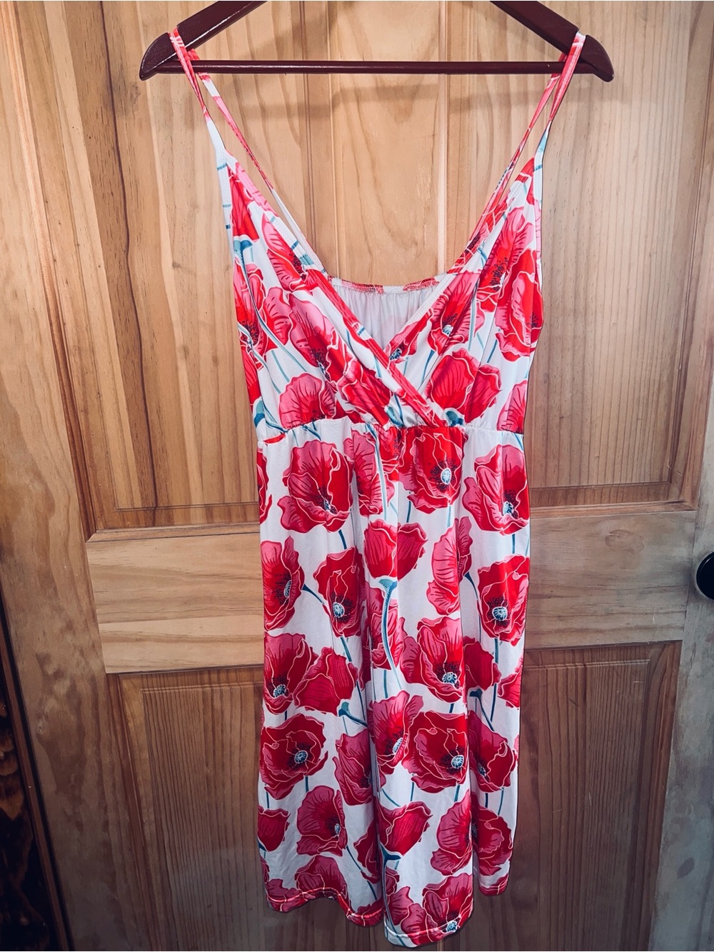 Floral Red Poppy Maxi Dress - Women's Sleeveless Summer Dress